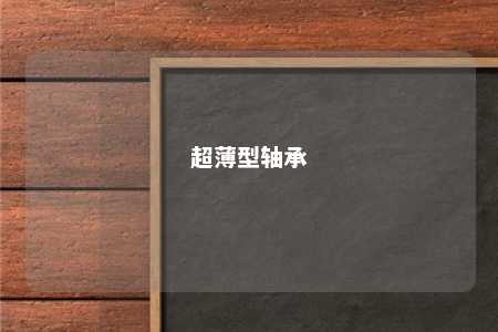 超薄型轴承 